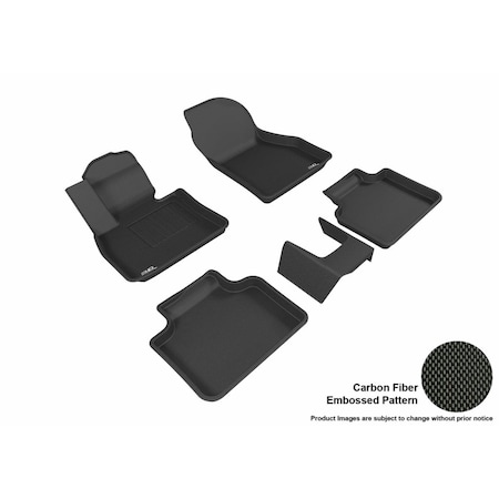 3D Maxpider kagu R1 R2 Floor Mat for 2016-2018 X1 & 2018 X2 BMW Black L1BM07301509
